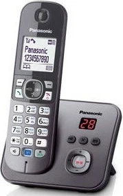 Brezžični telefon, Panasonic KX-TG6821, z vrhunskim tajnikom, siva