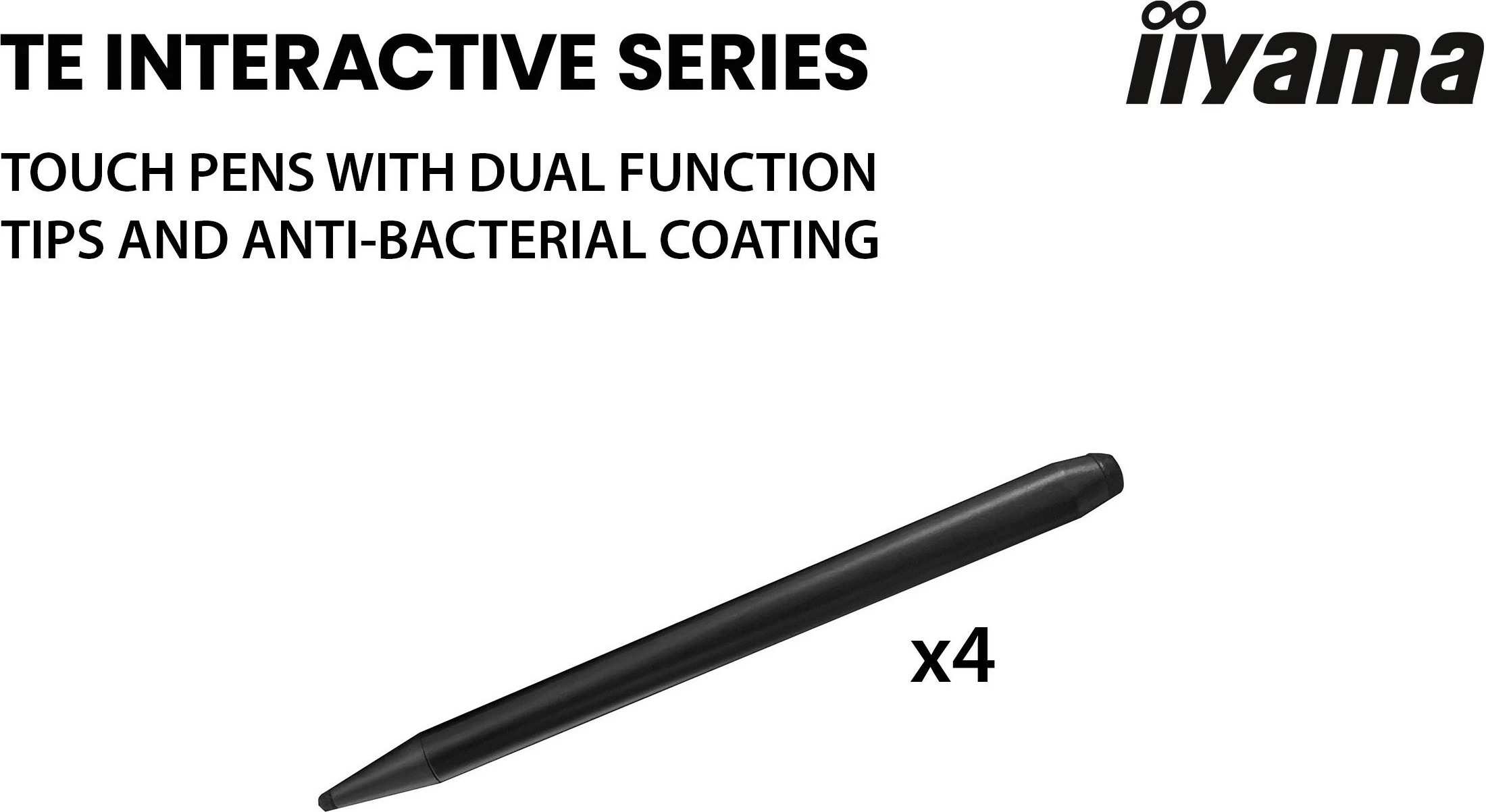 Interaktivni zaslon na dotik 75" 4K UHD, iiyama ProLite TE7512MIS, črn