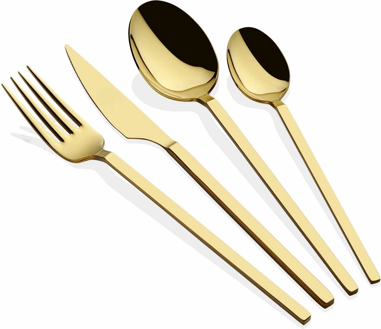 Set jedilnega pribora, 24-delni, zlate barve, Hermia Carre
