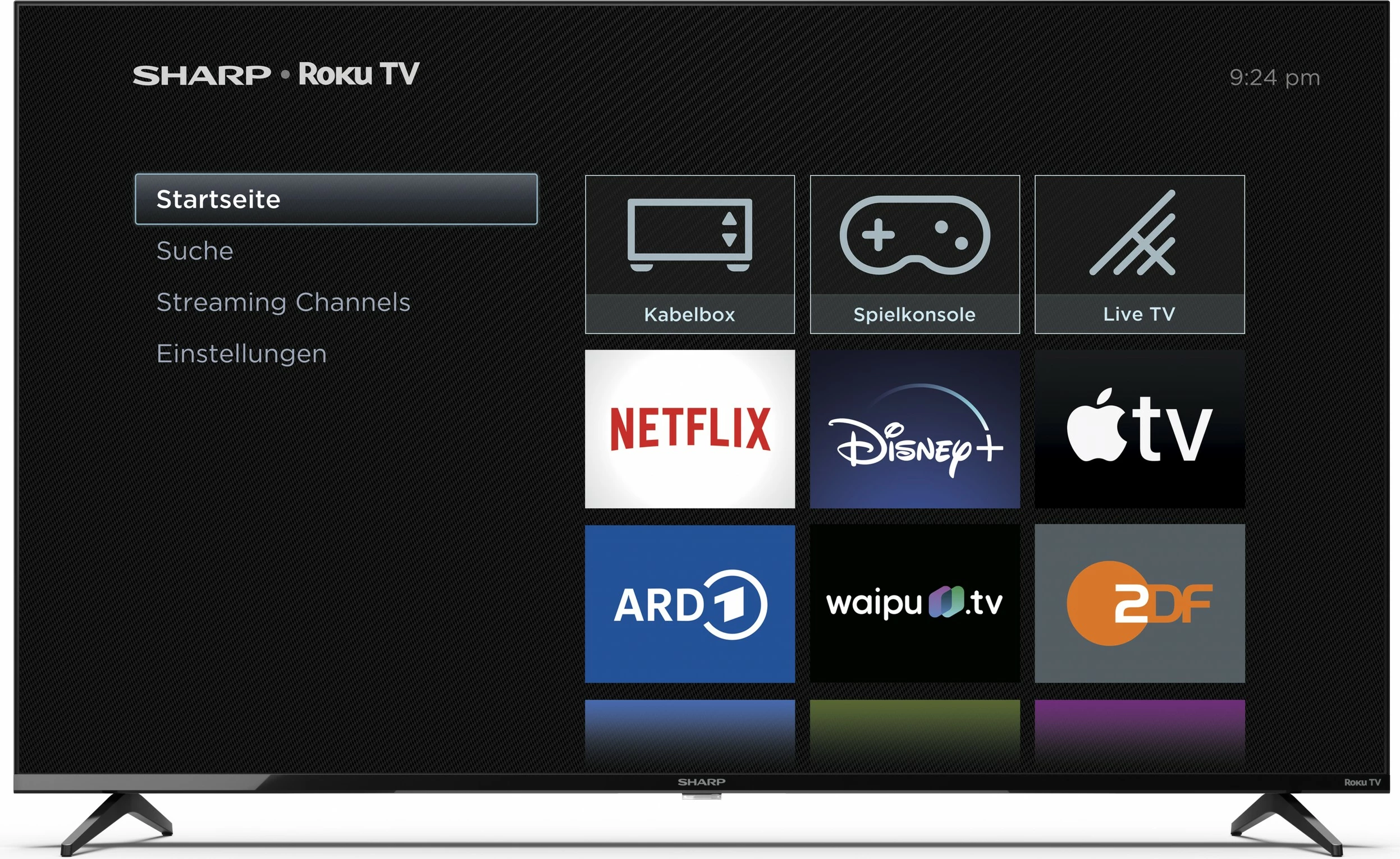 4K Ultra HD LED televizor 55 inč Sharp 55GJ4225E, črn