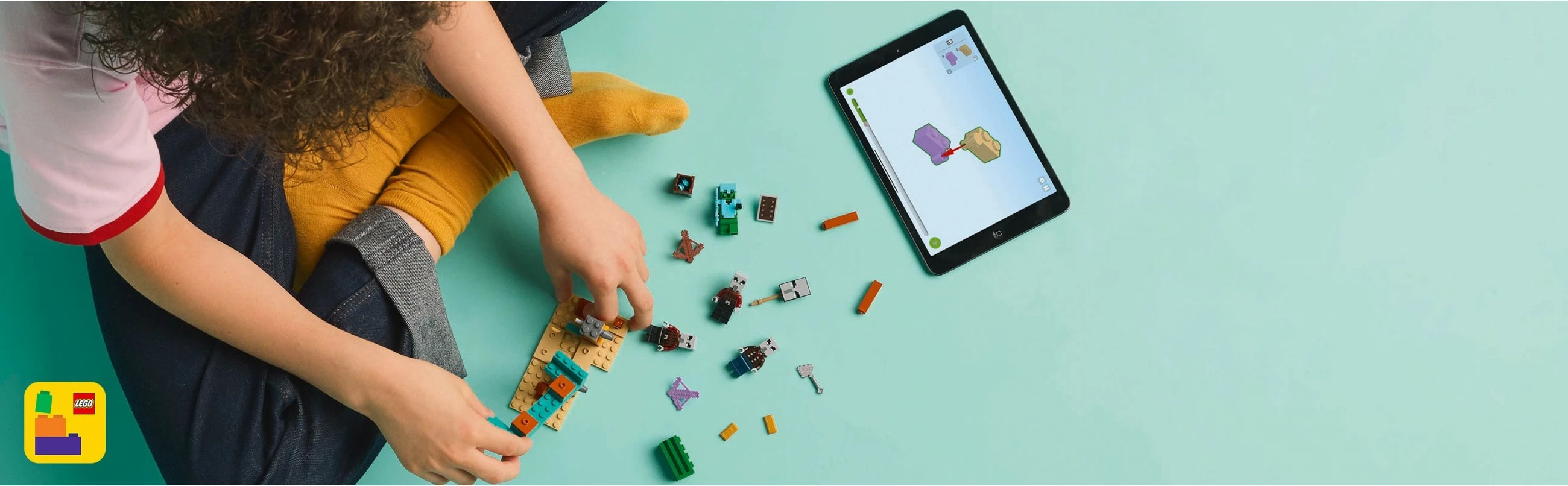 Set za sestavljanje Minecraft 21267, 105 kosov, večbarven