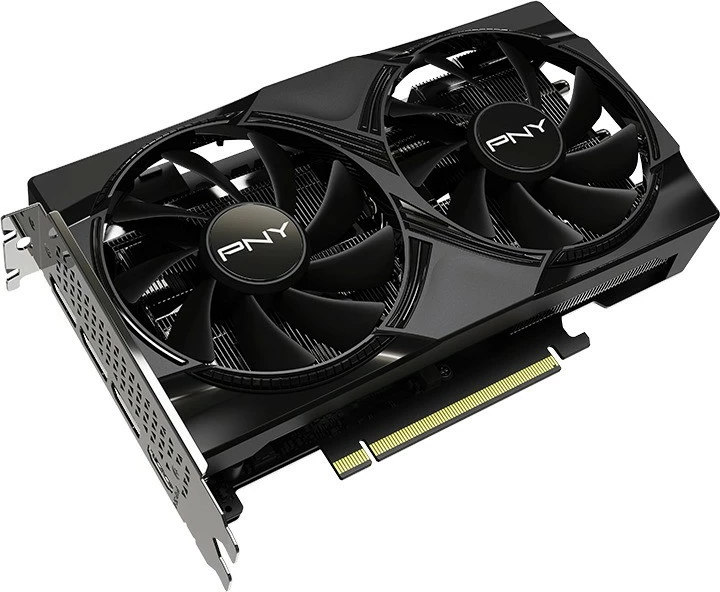 Grafična kartica PNY GeForce RTX 5060 OC, 8 GB DDR7, PCIe x8, 2 ventilatorja, črna