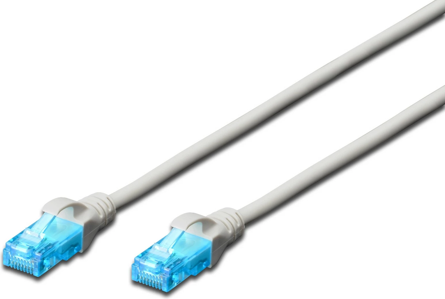 Mrežni kabel CAT 5e U/UTP 1,5 m RJ-45, siva — Digitus