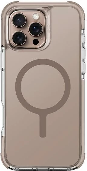 Ovitek za telefon UNIQ Combat MagClick Charging za iPhone 16 Pro 6.3", MagSafe, okrepljeni koti, protoudaren, gold/taupe gold