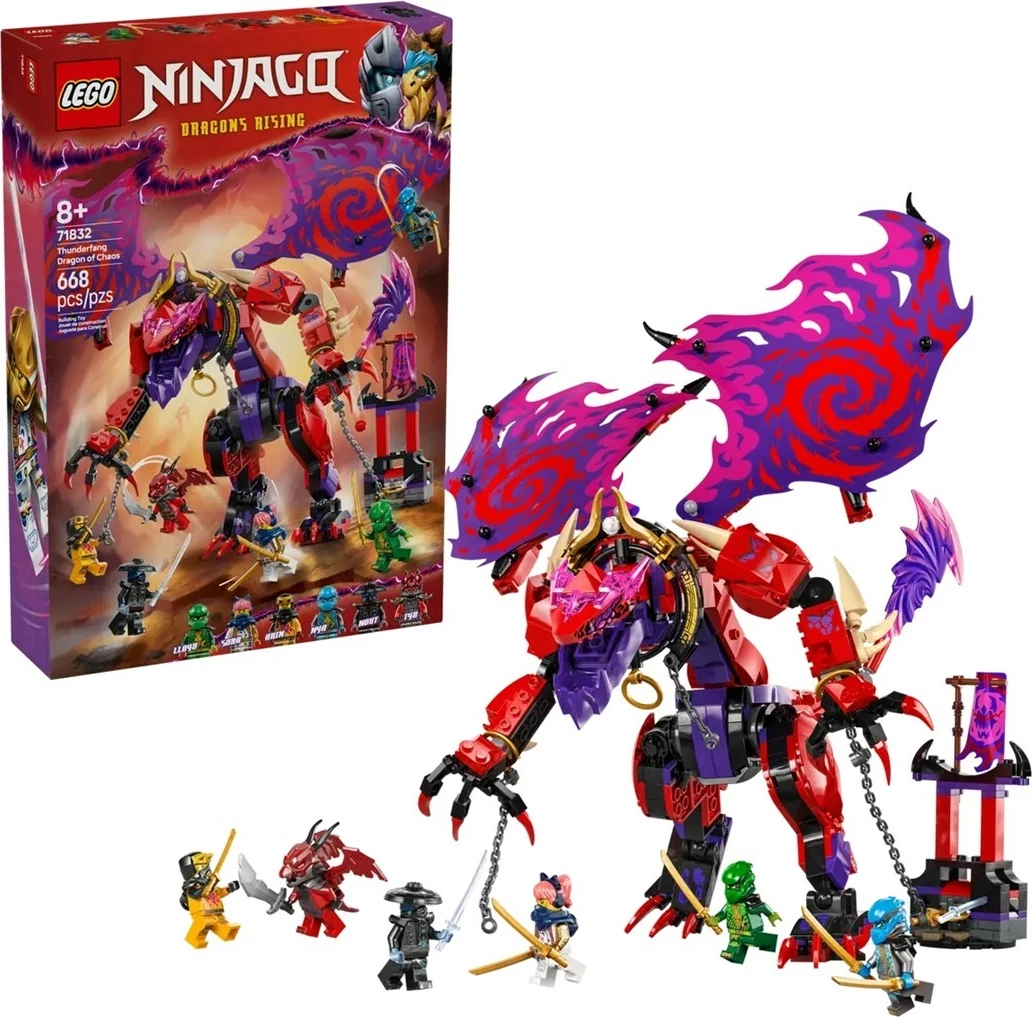 Set z zmajem Thunderfang Dragon of Chaos LEGO NINJAGO 71832