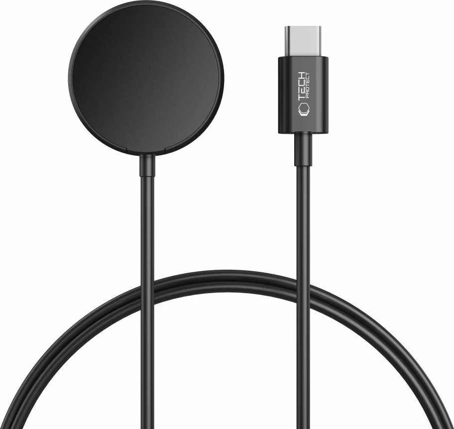 Induktivni polnilnik za Samsung Galaxy Watch Tech-Protect MC03 UltraBoost, USB-C, 100 cm, črn