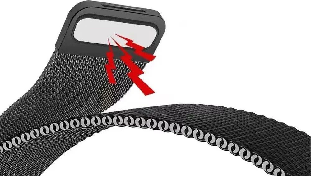 Magnetni pašček iz nerjavečega jekla Hurtel za Apple Watch 7 41mm / 9 45mm / 8 45mm / 7 45mm, mint