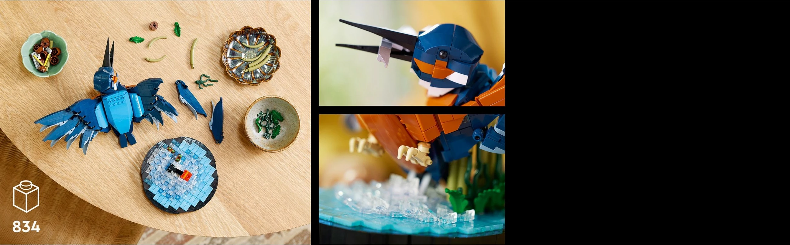 Gradbeni komplet Vodomar LEGO, 834 kosov, večbarven