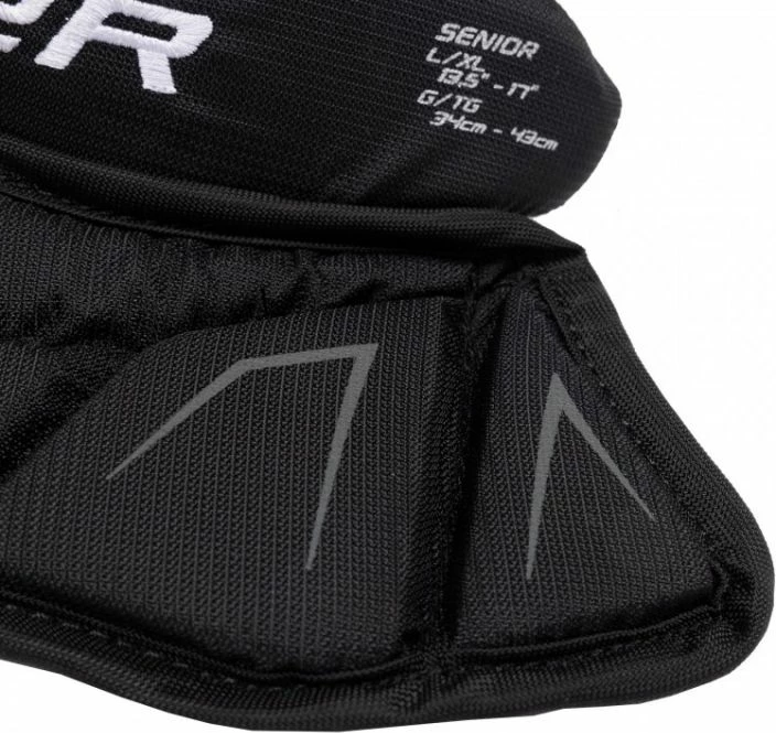 Mrežna zaščita vratu za vratarje Bauer za moške, črna