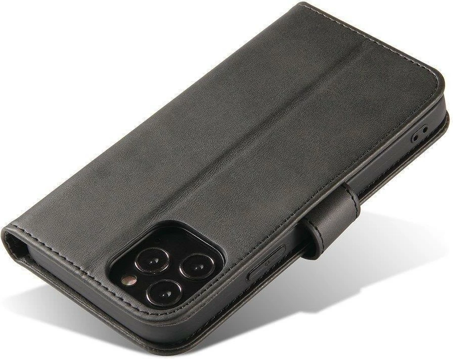 Zaščitna etui z magnetom Hurtel za Motorola Moto G 5G 2022, s pokrovom, stojalom in žepom, črna