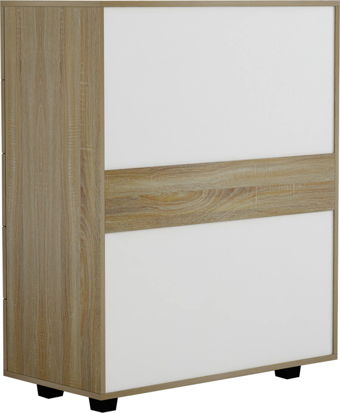 Melaminska komoda THORG FH8995.01 s 5 predali v sonama 80Χ40Χ100H cm