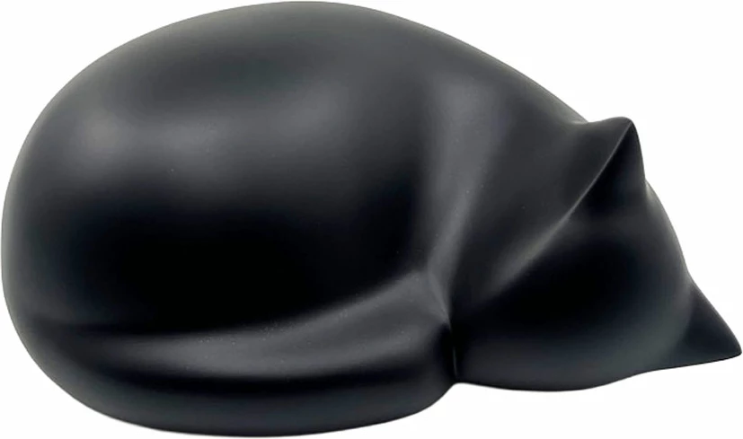 Okrasna figurica mačke, poliresin, črna, 25x20x12 cm, FELINA