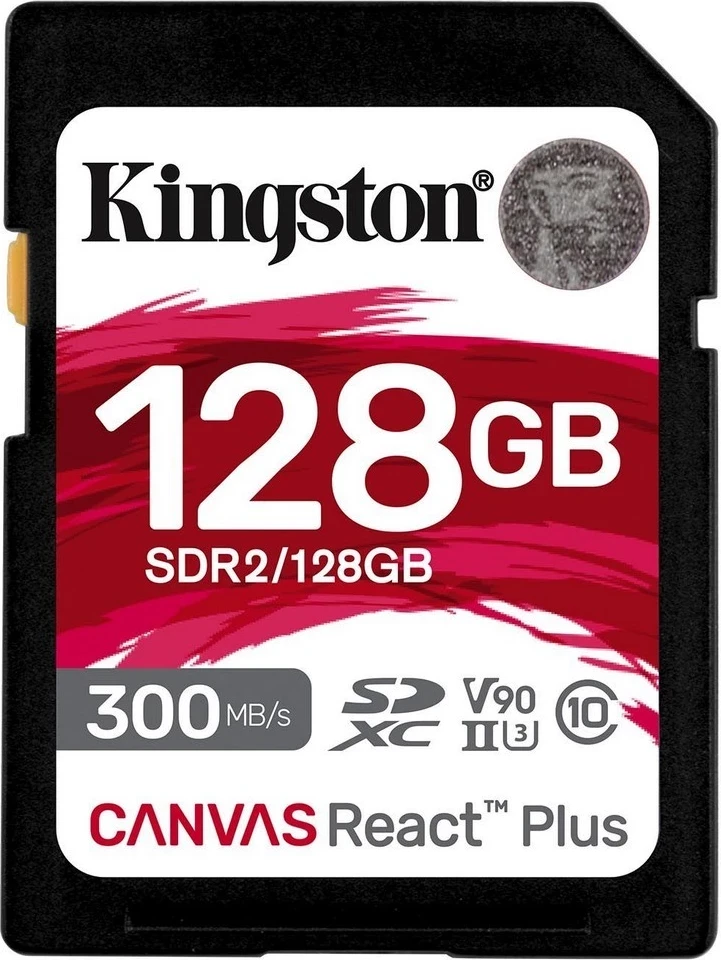 Kartica pomnilnika Kingston SDXC Canvas React Plus, 128 GB