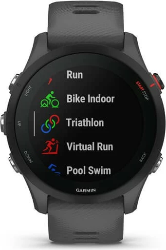 Pametna športna ura Garmin Forerunner 255, 4GB, GPS, zaslon 1,3", siva