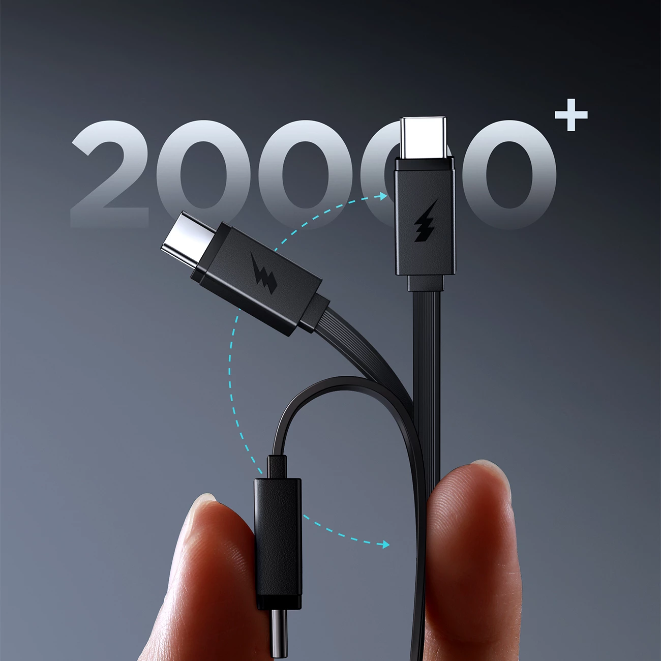 Prenosna baterija Joyroom JR-PR1, 10000 mAh, s priključnim kablom USB-C, 22.5W, črna