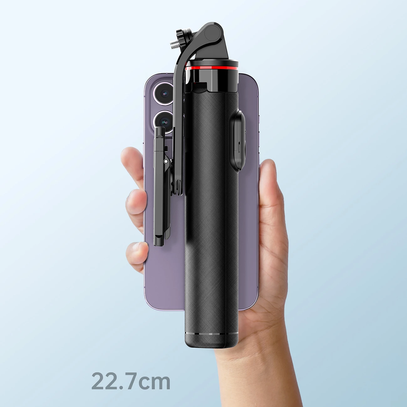 Teleskopski selfie stick in stojalo Wozinsky WC1Y3S, 1,32 m, z Bluetooth, črn