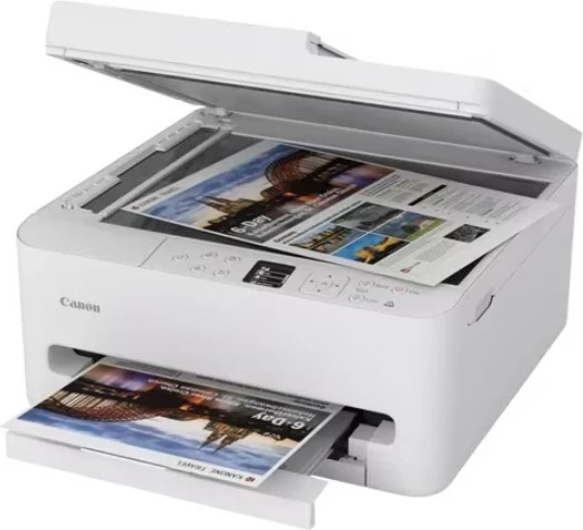 Brizgalni večfunkcijski tiskalnik Canon PIXMA TS7550i, Wi‑Fi, bel