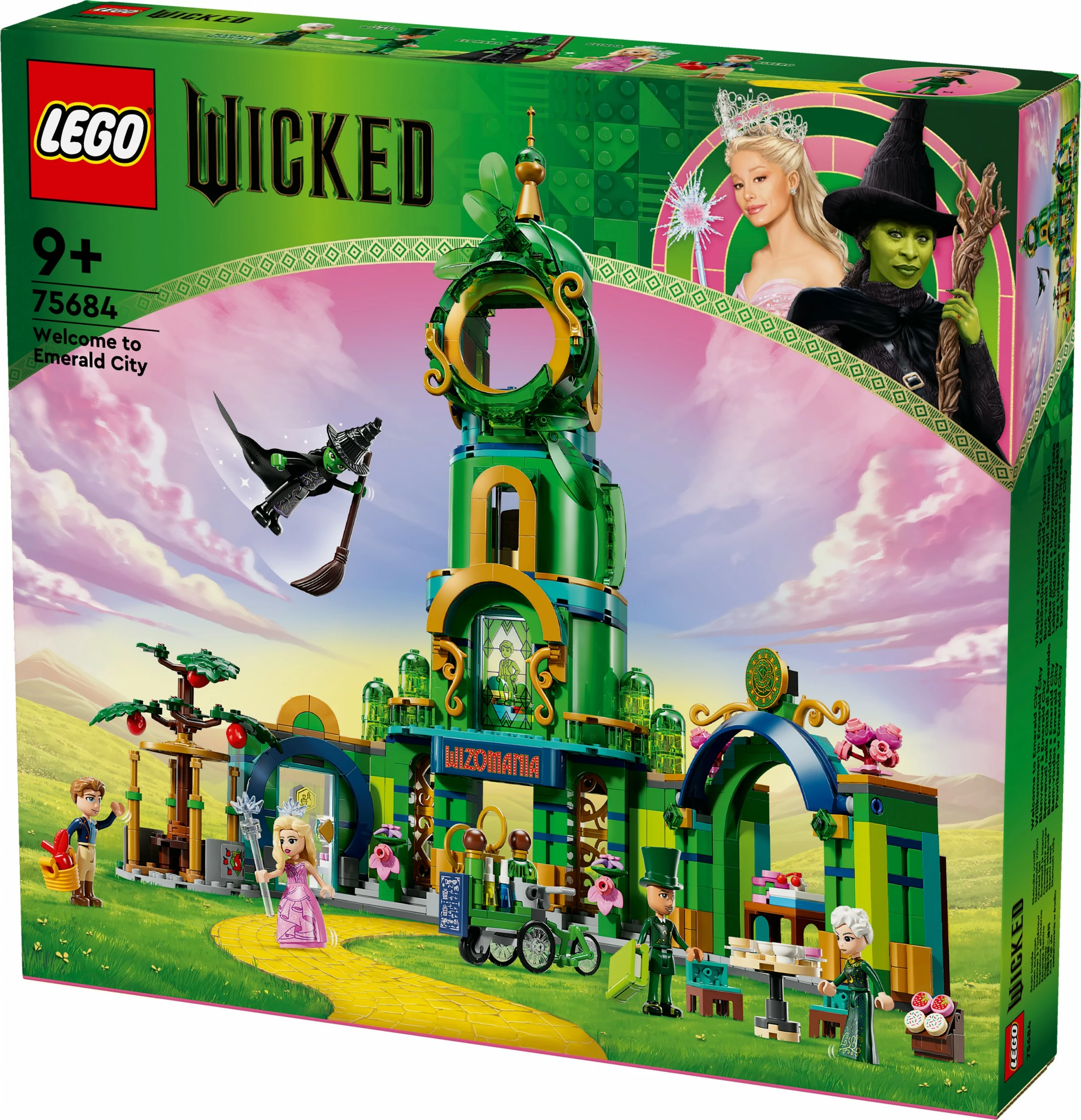 Set za gradnjo iz več barv Wicked Willkommen in Emerald City LEGO 75684