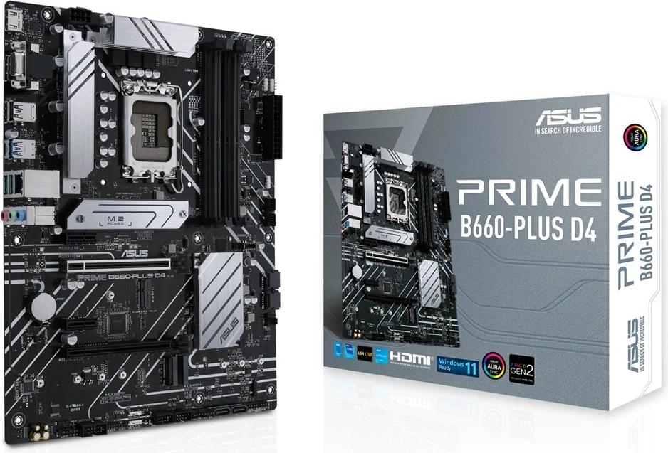 Plošča za matično ploščo ASUS PRIME B660-PLUS D4, Intel B660