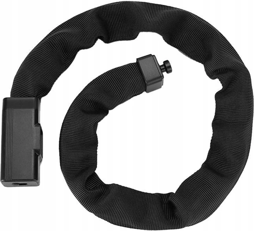 Kolesarska ključavnica z ključem Rockbros 32430708001, 0,97 m, črna