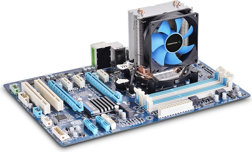Hlajenje procesorja DeepCool ICE EDGE MINI FS V2.0, 8 cm, črn, moder, srebrn