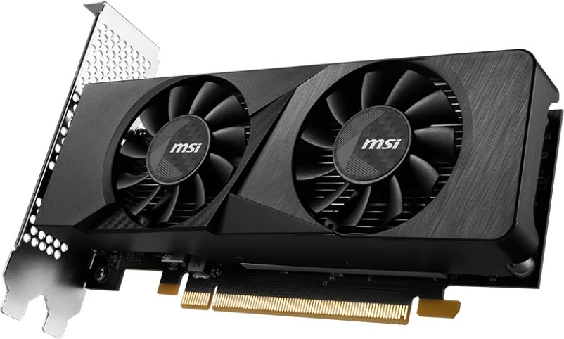 Grafična kartica GeForce RTX 3050 LP 6G OC MSI, 6 GB, GDDR6, črna
