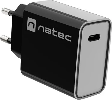 Hitri polnilec 20W USB-C, Natec Ribera, črn