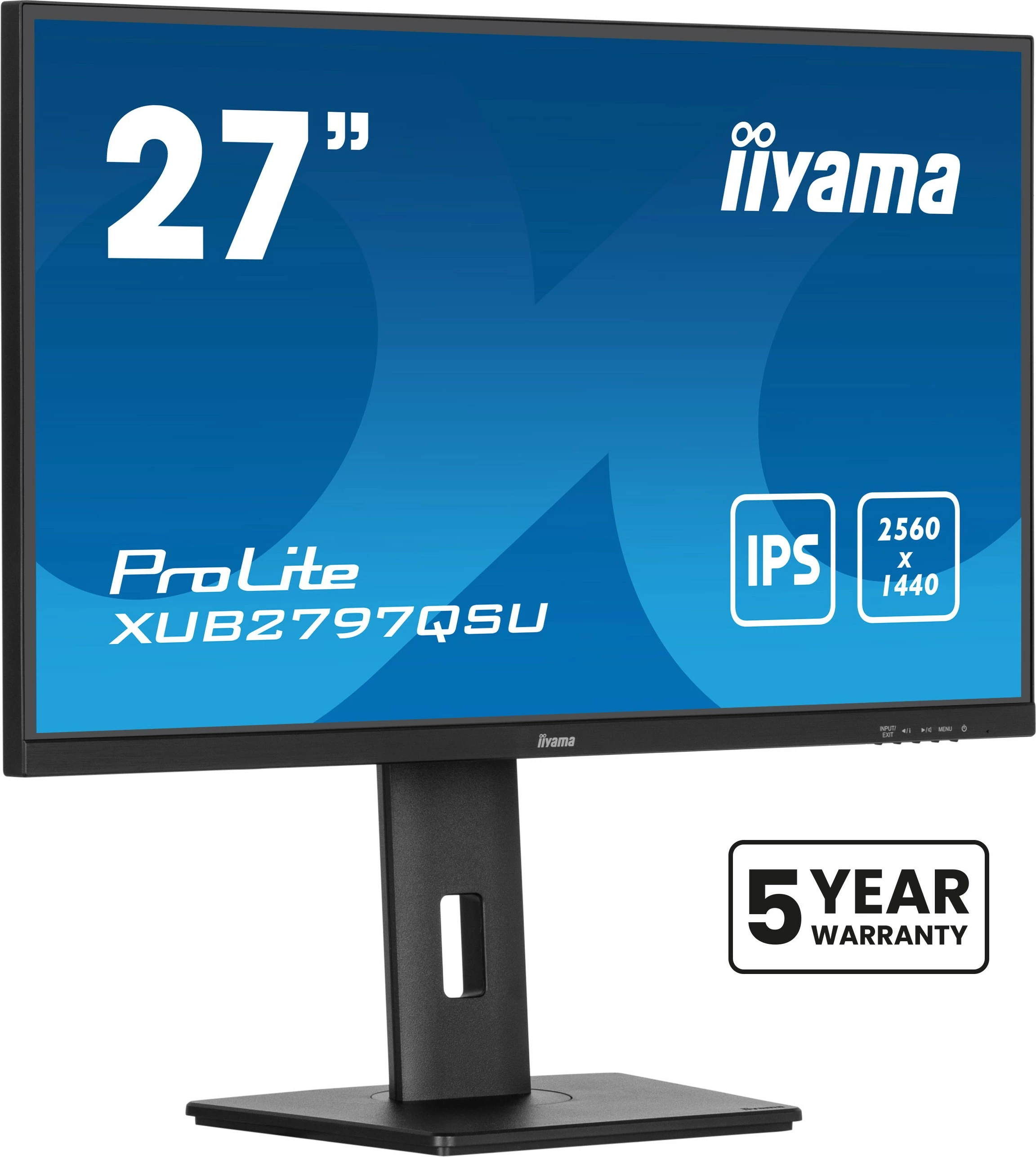 27" zaslon 2560 x 1440 LED, iiyama ProLite XUB2797QSU-B2, črn