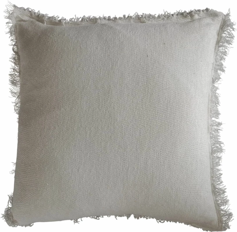 Dekorativna blazina BELUD, 45x45 cm, poliester, bela