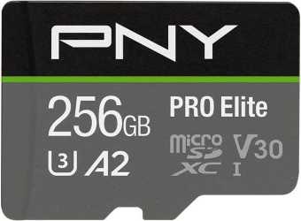 Kartica pomnilnika PNY PRO Elite 256GB microSDXC, Class 10, UHS-I, V30