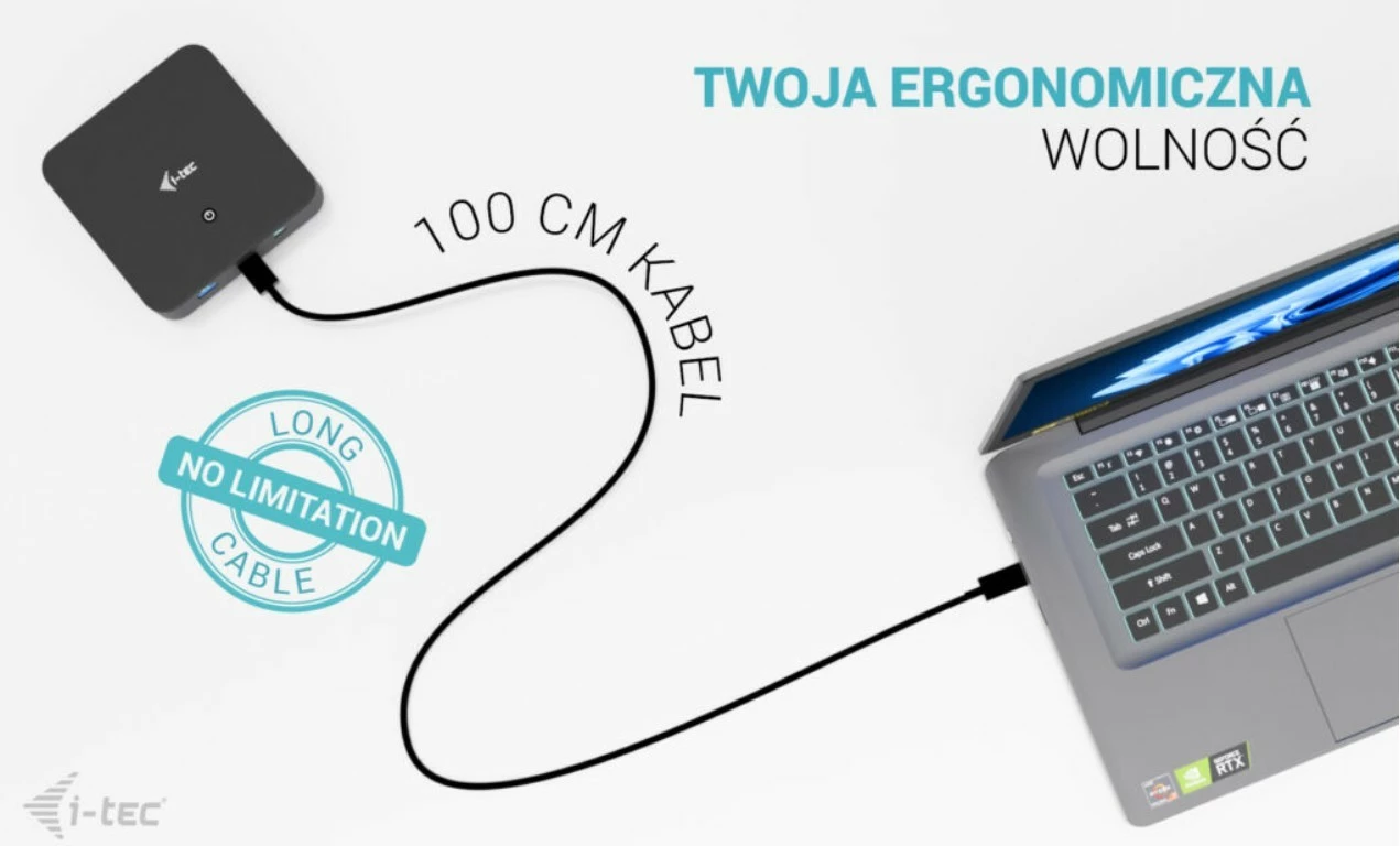 Docking računalniško ohišje i-tec C31TRIPLEVIDEODPPRO, 100 W Power Delivery, 2x HDMI, 1x DisplayPort, 6x USB, LAN, črno