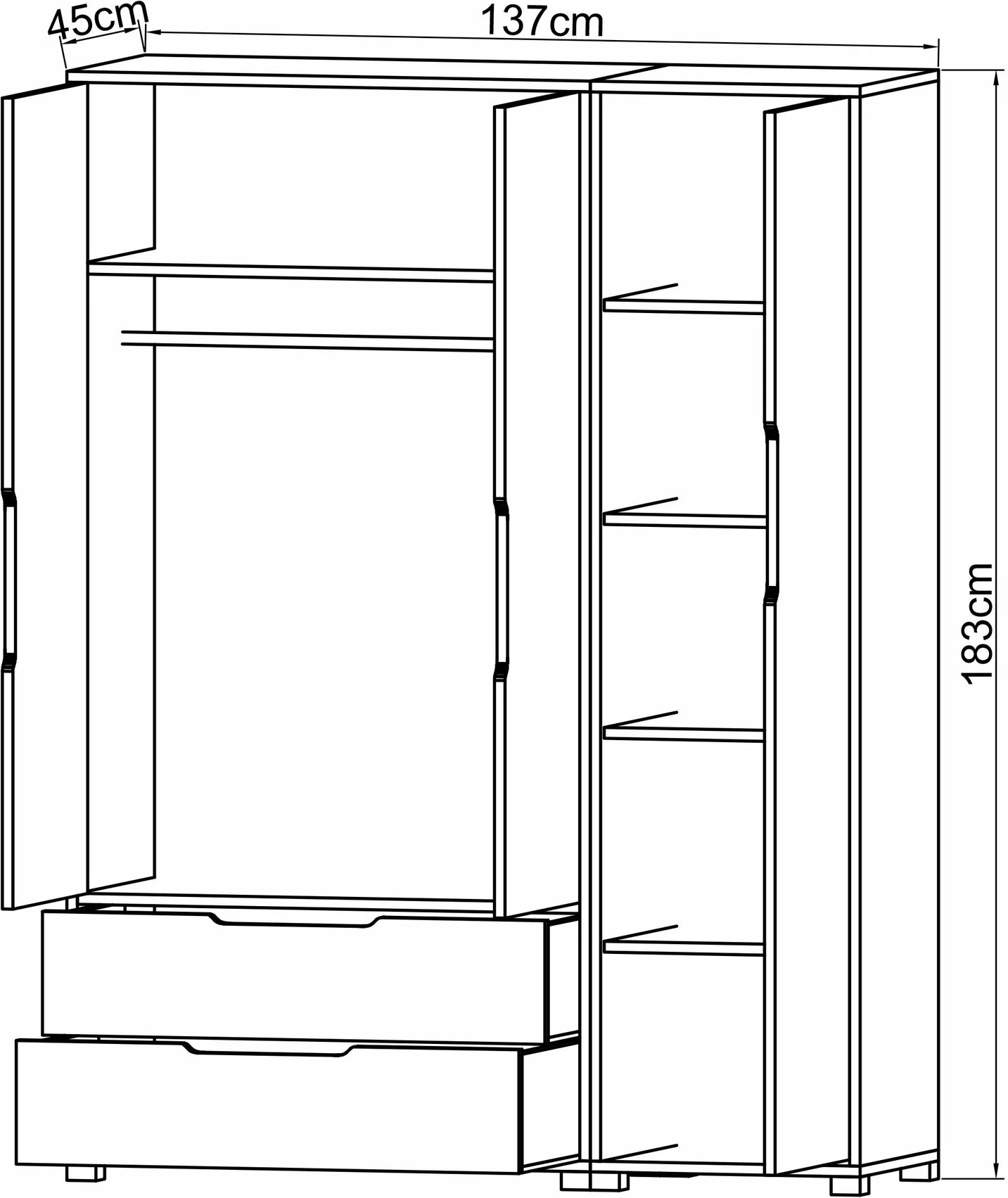Omara Skye Decor, Flora 137, safirni hrast in bela