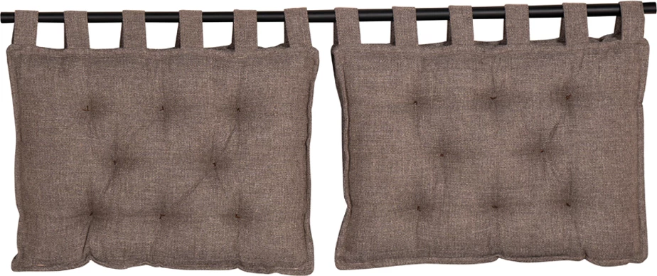 Set vzglavnikov za naslon postelje, 2 kosa, sivo-rjava, 70x10x50 HANG 20-914