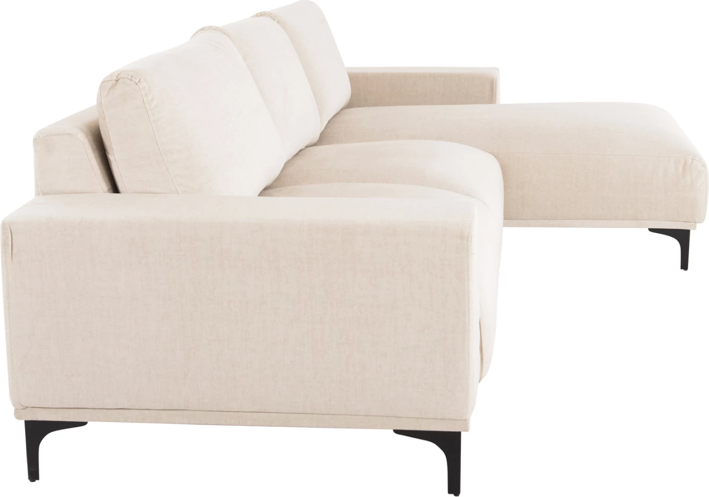 Kotna sedežna garnitura (desna) NOA FH3278.01R iz ecru tkanine 288x90-157x67-80H cm.