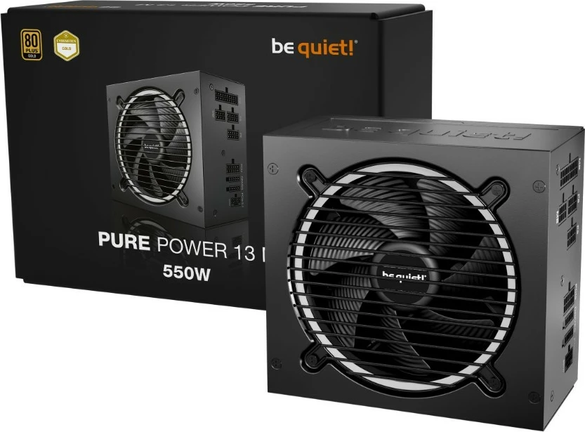 Napajalnik Be quiet! Pure Power 13 M, 550 W, 80 PLUS Gold, modularen, črn