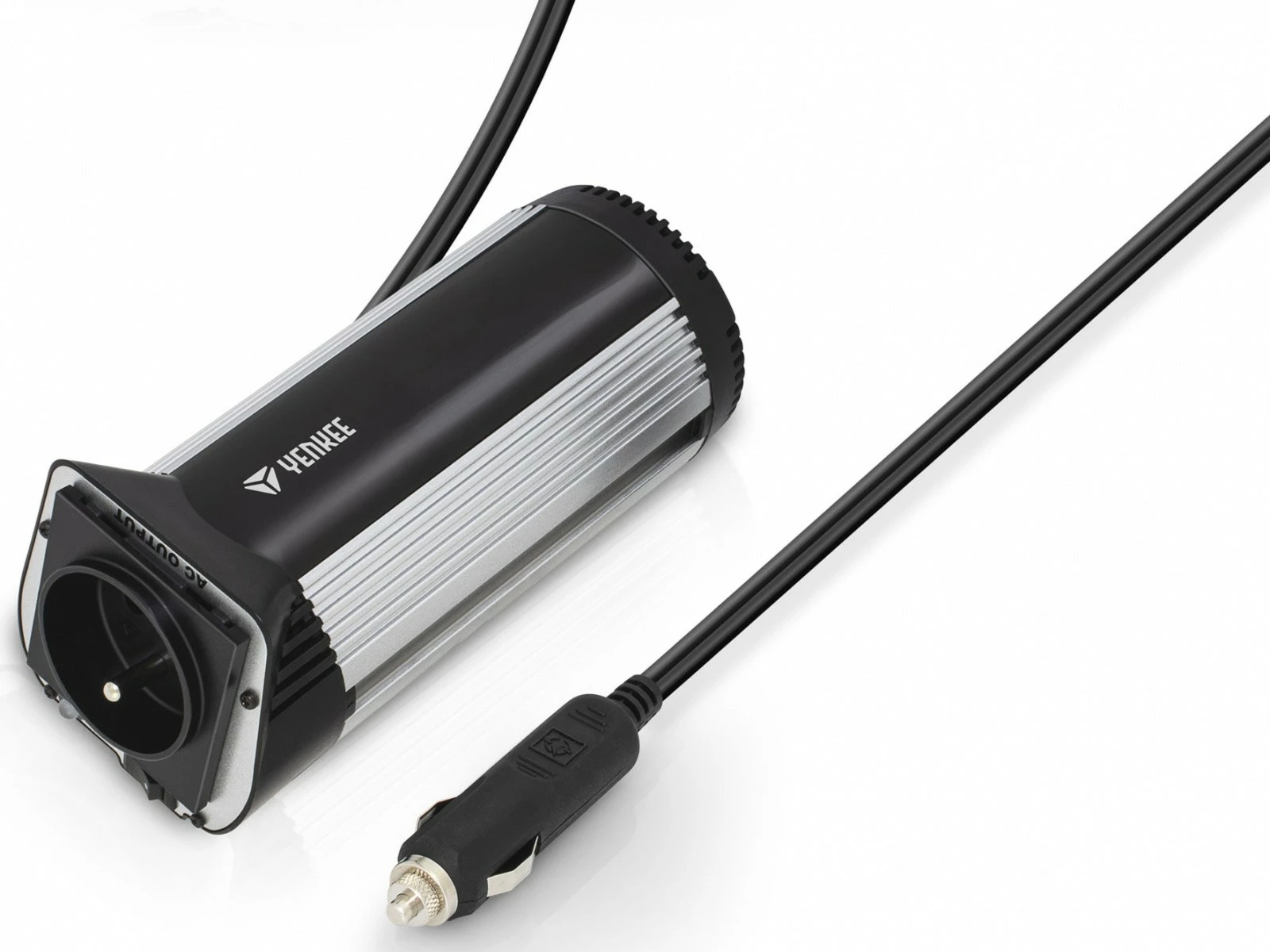 Avtomobilski inverter YENKEE YAU 140, 280 W, 12V/240V, srebrn