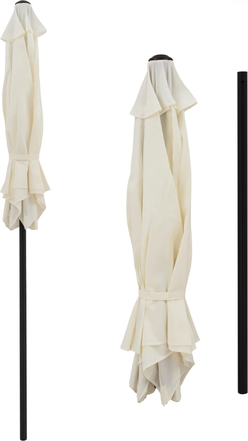 Aluminijasti dežnik FH6030.02 bež siva Φ250x236 cm