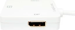 Adapter Mini DisplayPort na HDMI/DVI/DisplayPort LogiLink CV0045A, 0,15 m, bel
