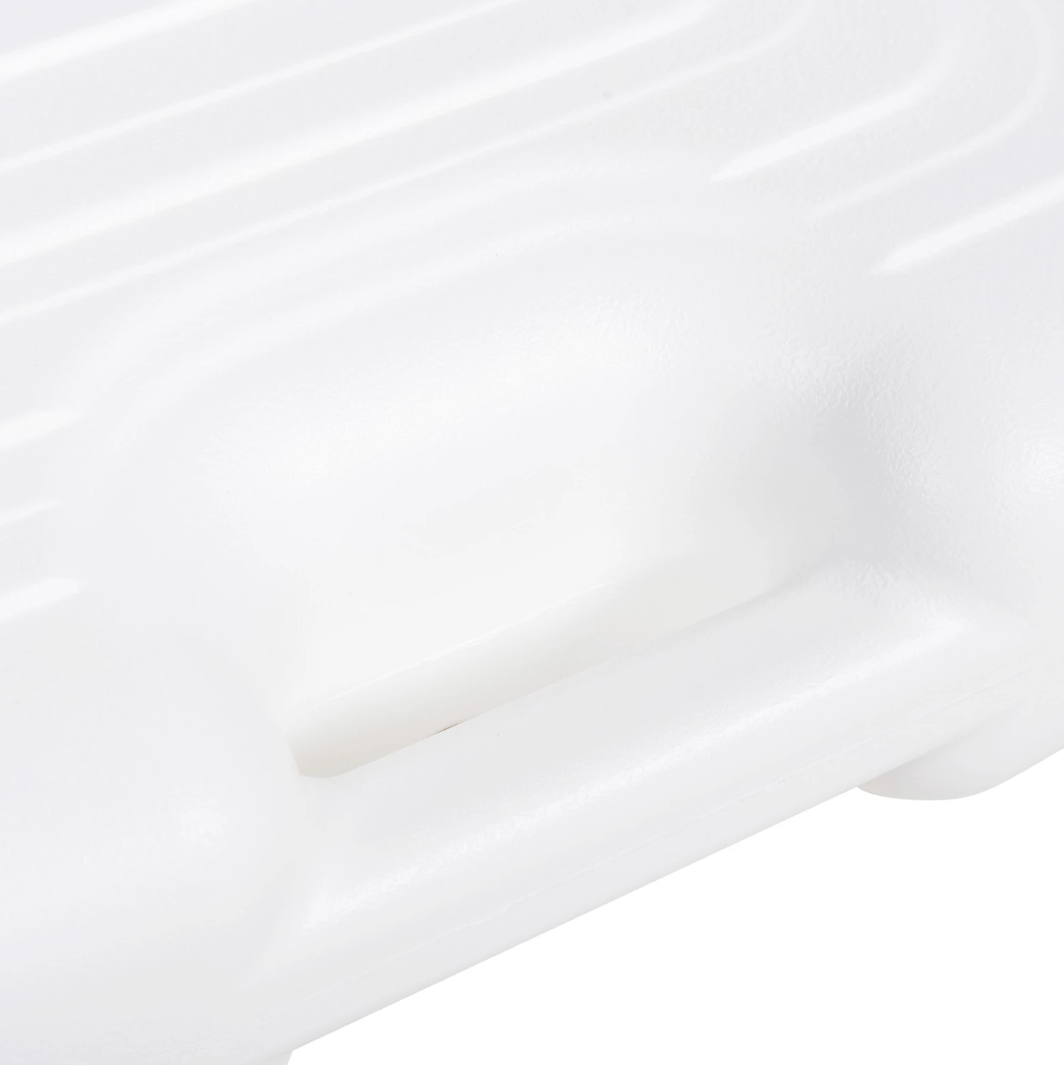 Plastično stojalo za dežnik z ročajem SOLBAS FH6112.01 bele barve - za drog 20/38mm 45x11Hcm