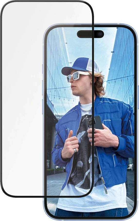 Zaščitno steklo PanzerGlass Ceramic za iPhone 16/15, prozorno