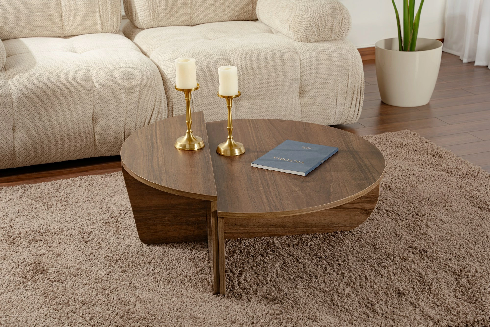 Set miz za kavo Orion Nordure, rjava
