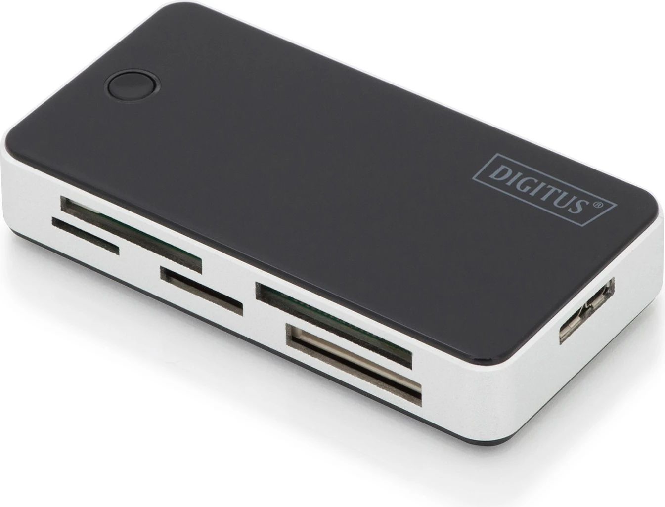 All-in-one čitalec kartic Digitus, USB 3.2 Gen 1, 1 m, črno/bel