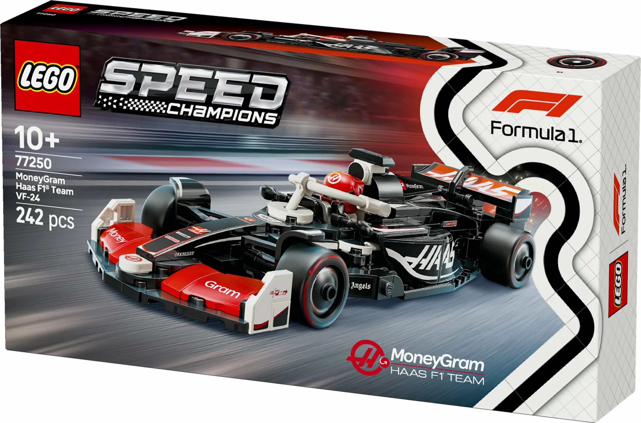 Model dirkalnika MoneyGram Haas F1 Team VF-24, 242 kosov, večbarven