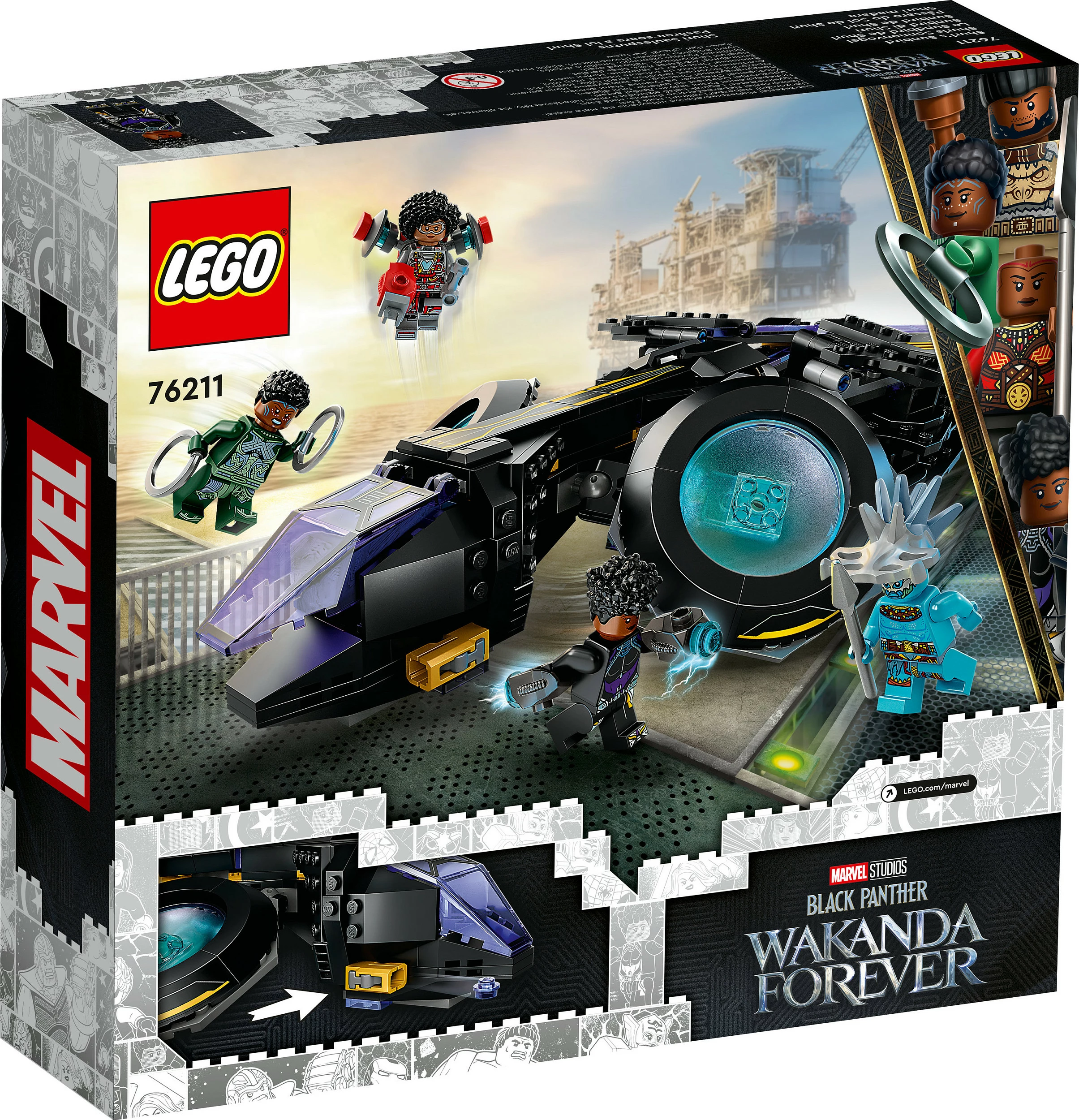 Set za gradnjo Sunbird (355 kosov), LEGO Marvel Shuri, večbarven