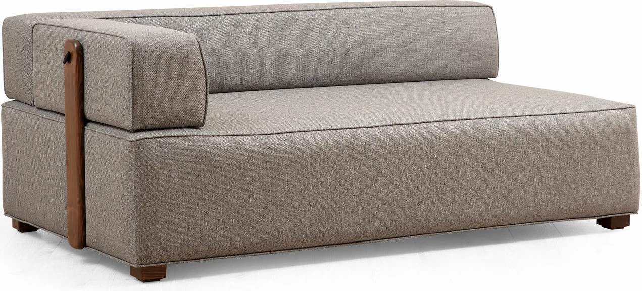 Kotna sedežna garnitura Gondol-1 (L3-CHL), Atelier del Sofa, siva