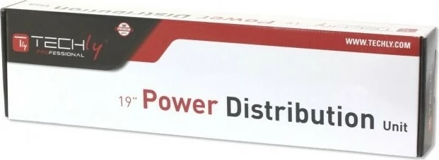 Vtičnica za rack Techly 100488, 8x Schuko, 1U, 3 m, črna