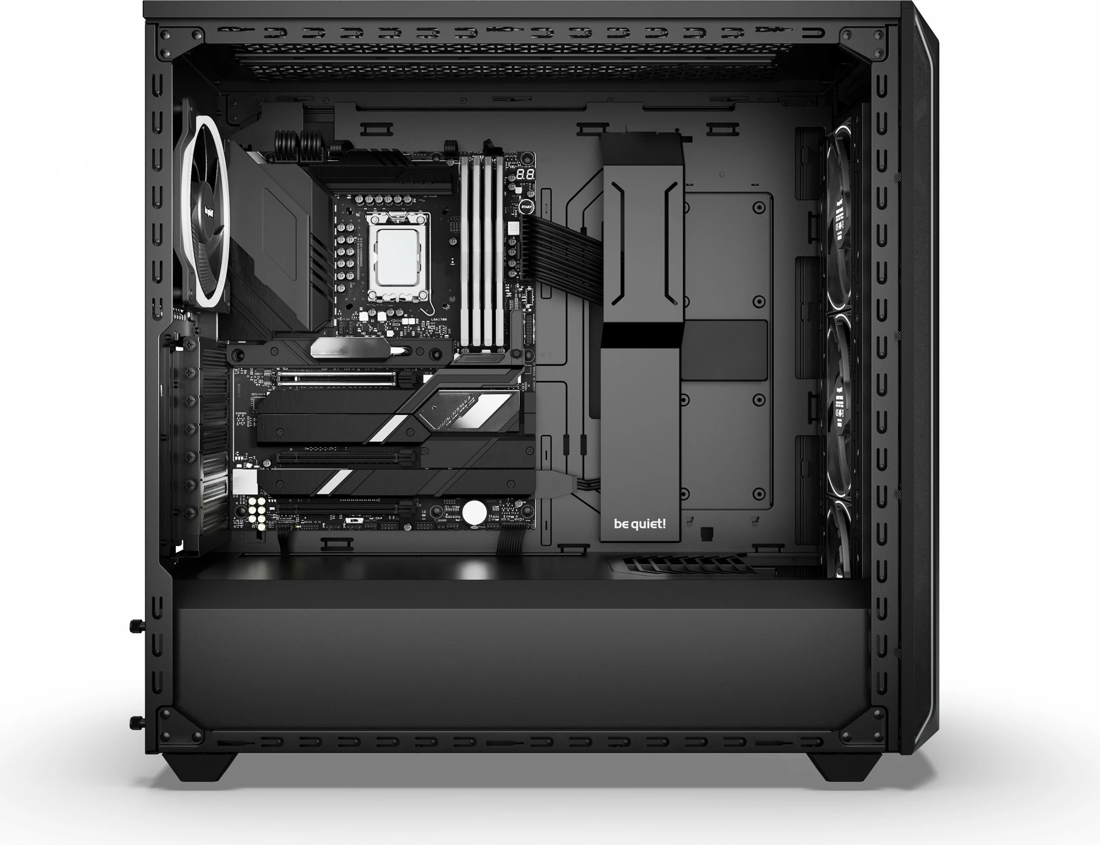 Kasetnik Be Quiet! Shadow Base 800 FX, Midi Tower, ATX/E-ATX/microATX/Mini-ITX, črn