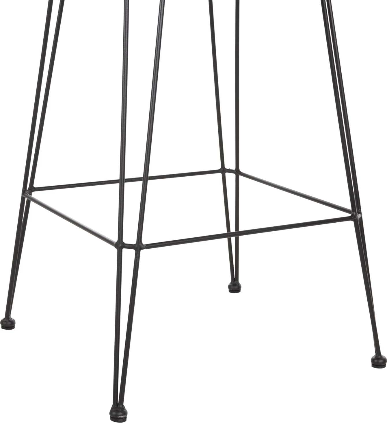 Barski stol srednje višine ALLEGRA FH5643.11 kovina in blazina črna-pletena bež 50x55x103H cm