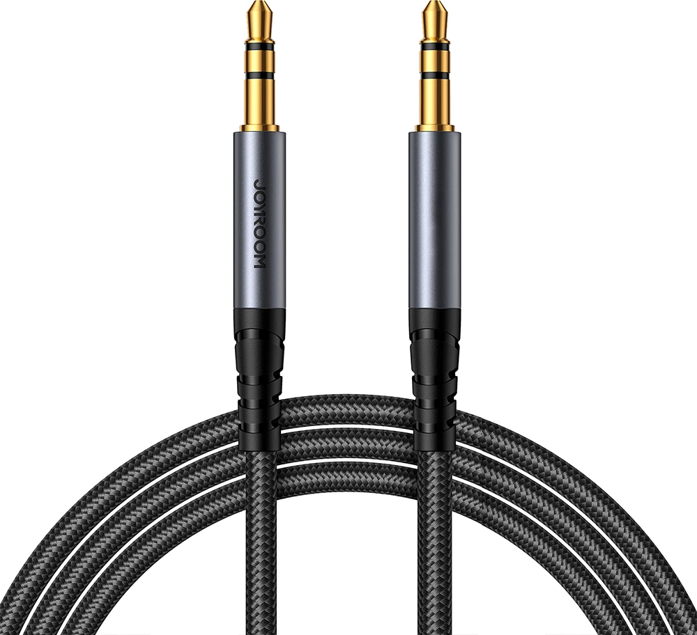 Avdio kabel AUX 3,5 mm moški–moški, Joyroom SY-A08, 1,2 m, črn