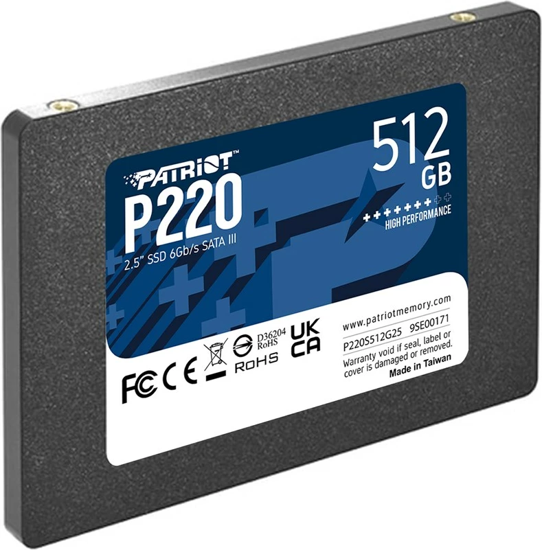 SSD 512 GB Patriot P220, SATA3, 2,5"
